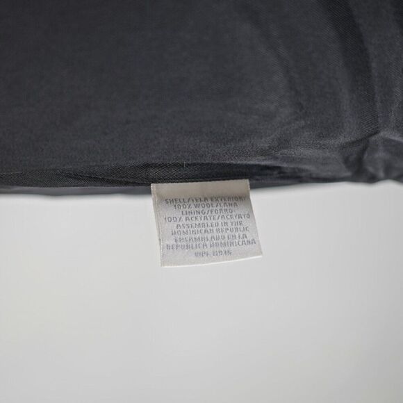 Worthington Black Wool Double Breasted Peak Lapel Size 14 Overcoat - Picture 6 of 9